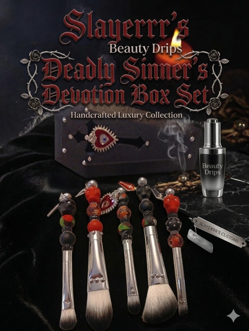 Slayerrr's Beauty Drips 'Deadly Sinner's Devotion' Box Set - Black & Red